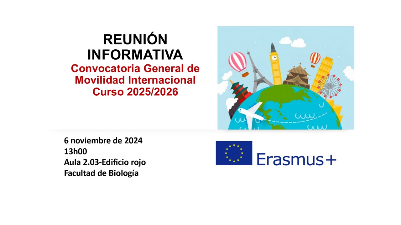 Convocatoria General de Movilidad Internacional. Curso 2025/2026. Erasmus+