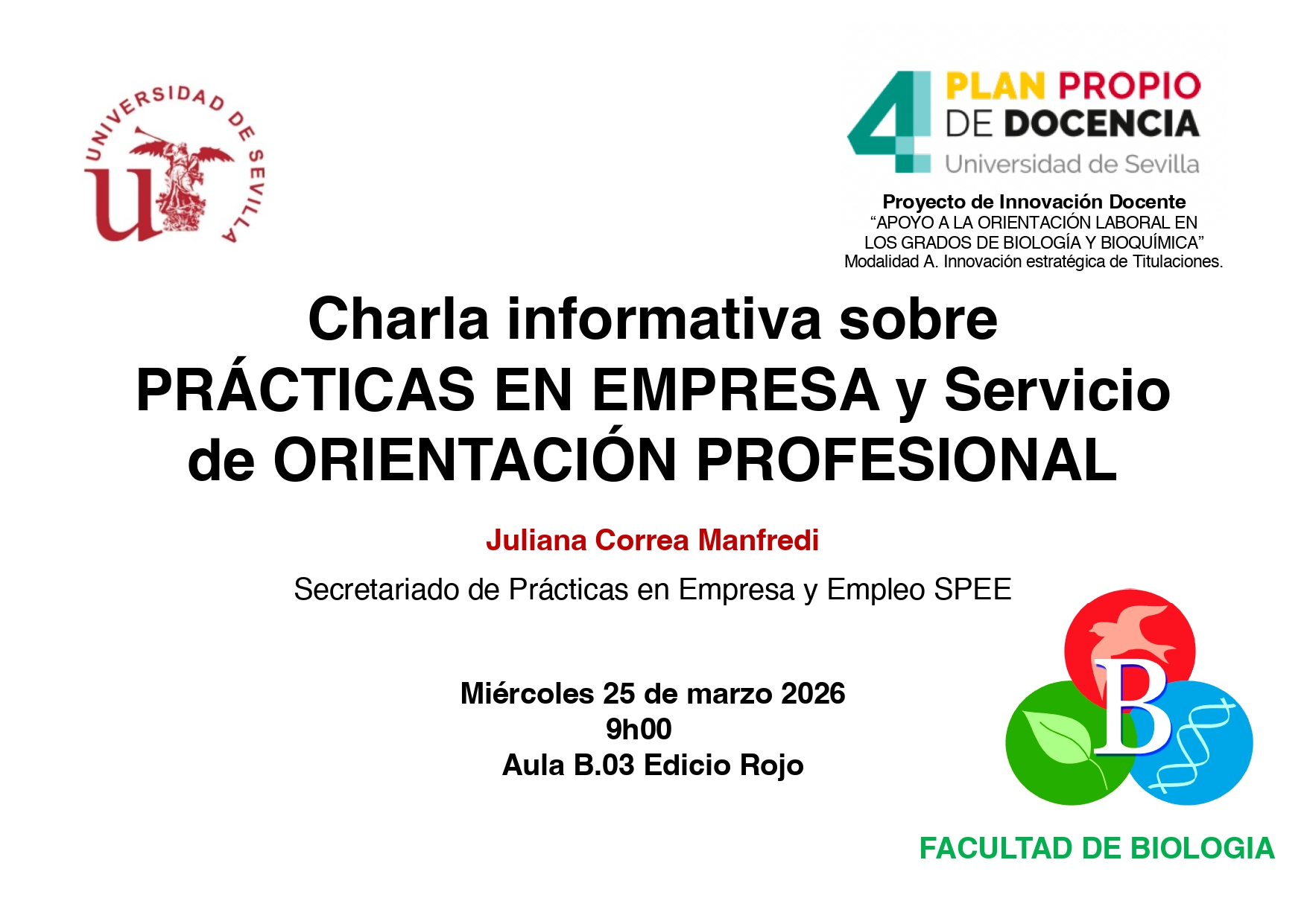 CHARLA INFORMATIVA PRACTICAS EN EMPRESA