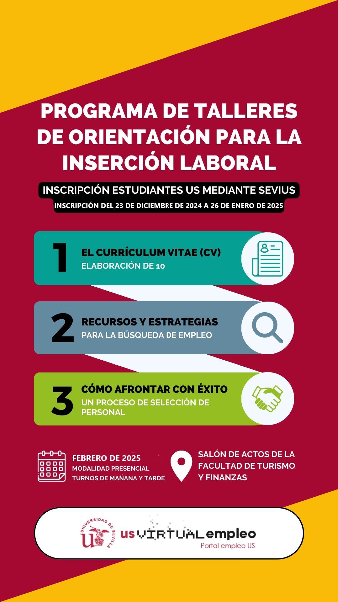 Nueva convocatoria de Talleres para la Inserción Laboral