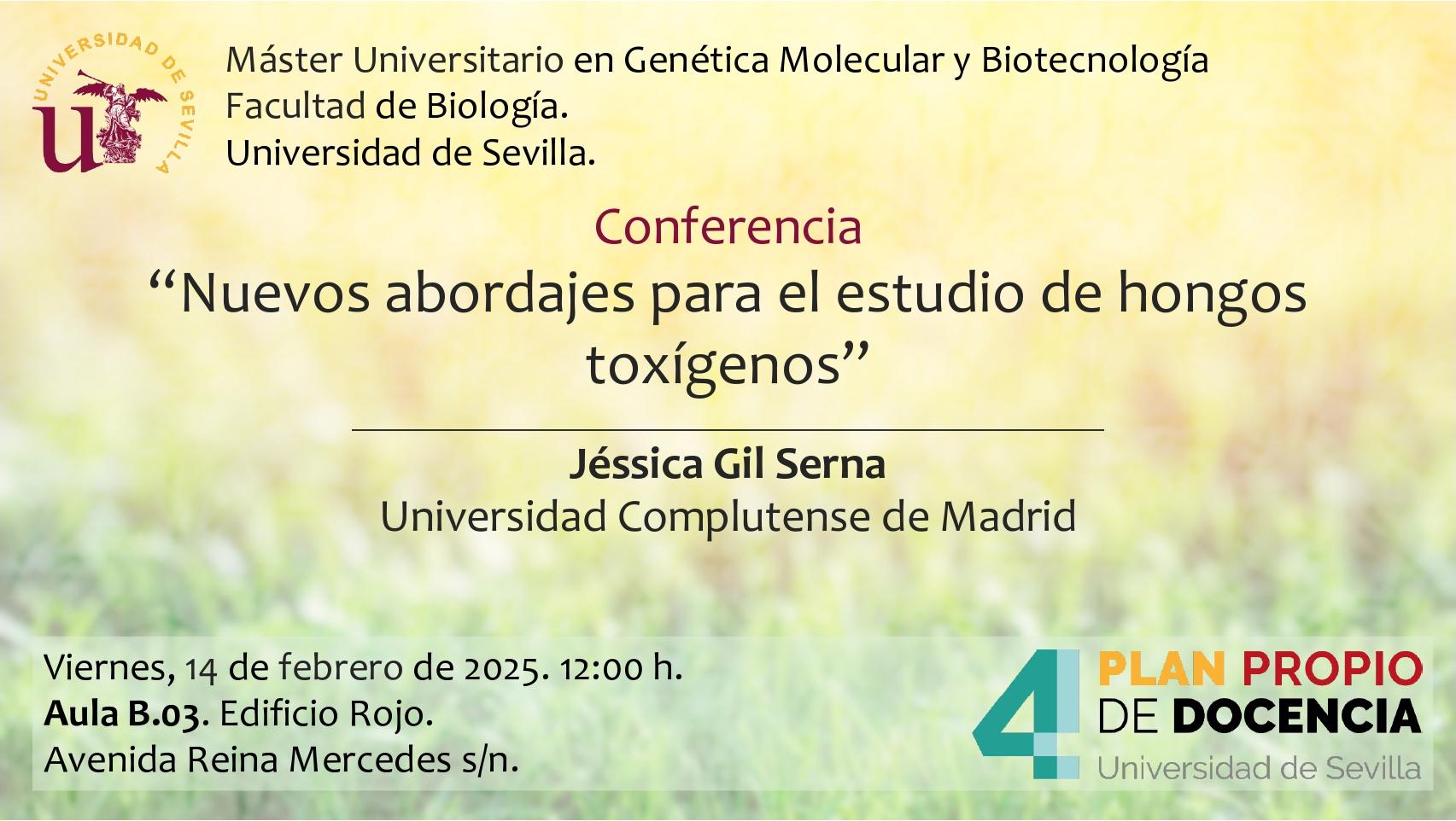 Conferencia: "Nuevos abordajes para el estudio de hongos toxígenos"