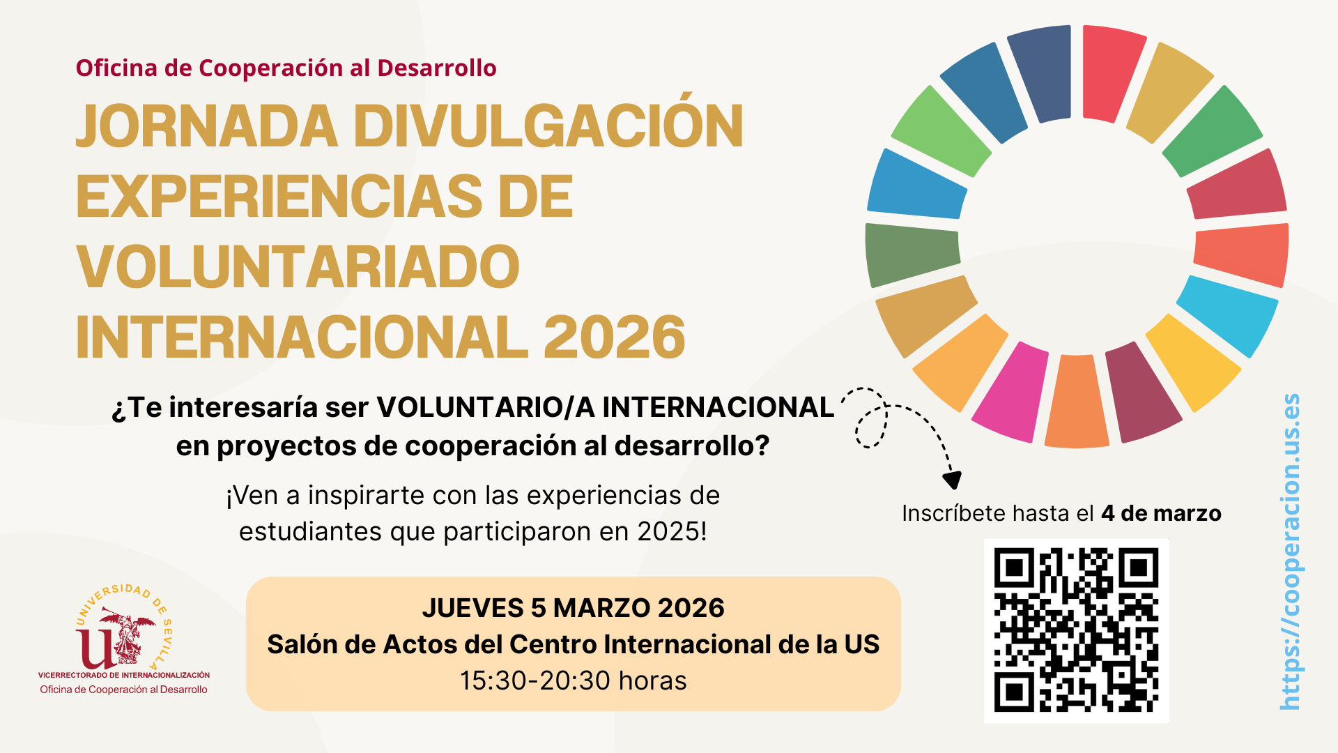 Cartel | Jornada Divulgacion De Experiencias De Voluntariado Internacional 2026