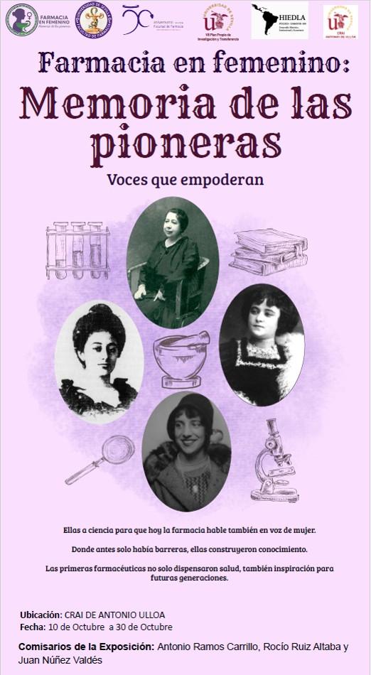 Cartel | Exposición Farmacia en Femenino