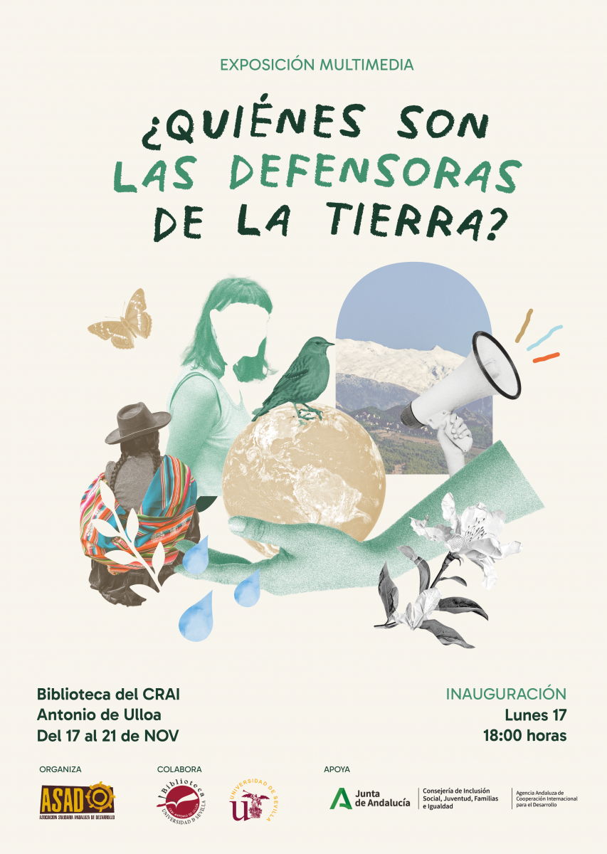 Cartel | Exposición "¿Quiénes son las Defensoras de la Tierra?"
